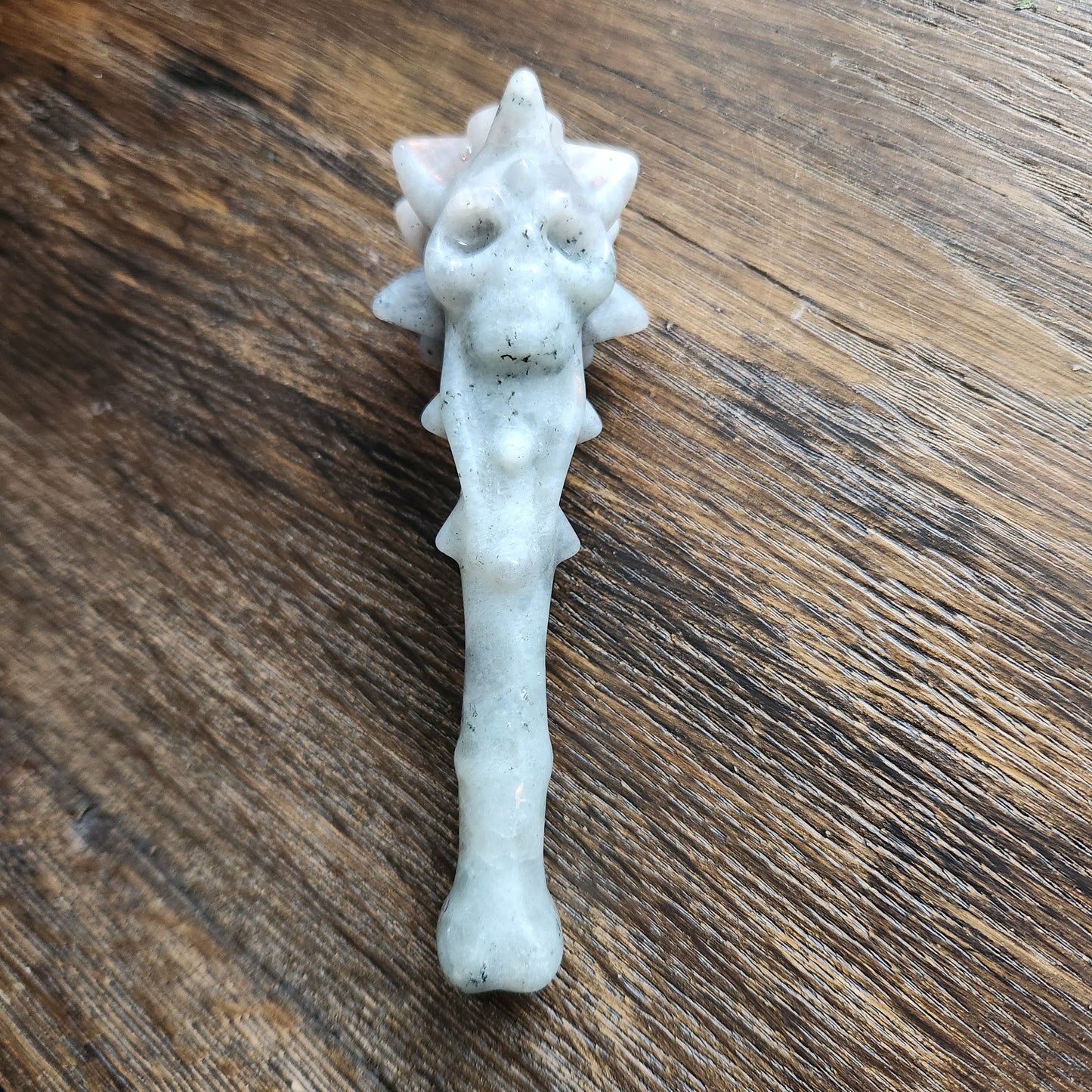 Baguette de tête de mort en Labradorite