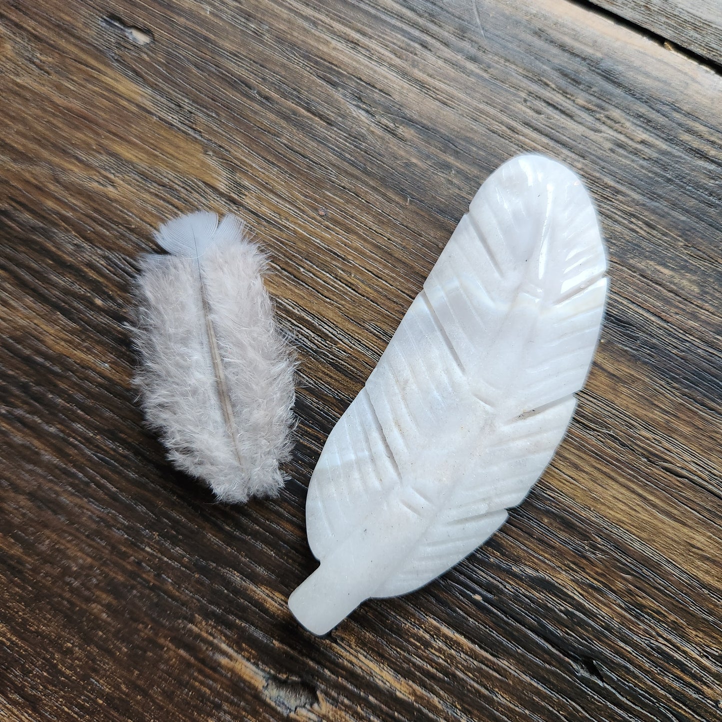 Plume en Agate fleur