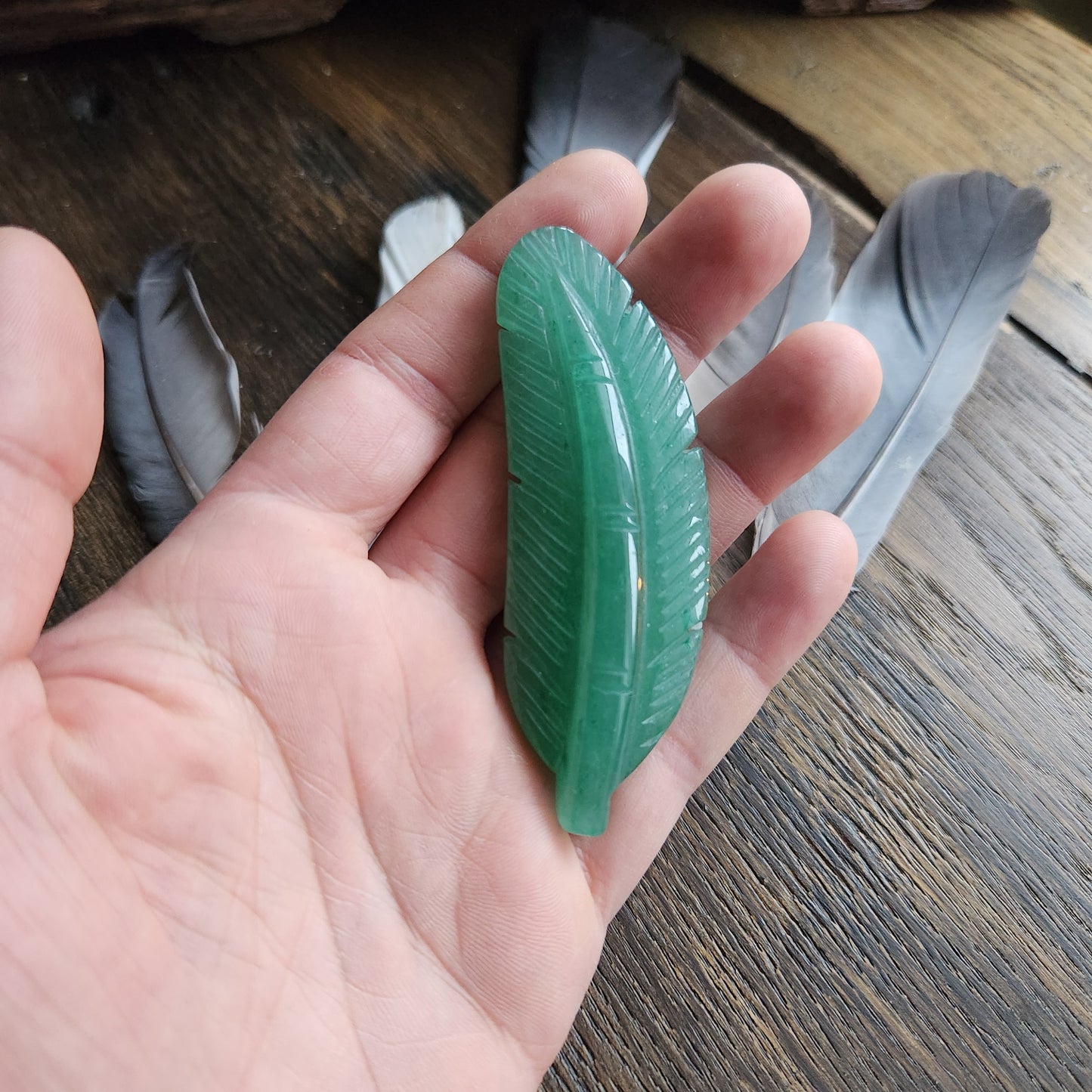 Plume en Aventurine