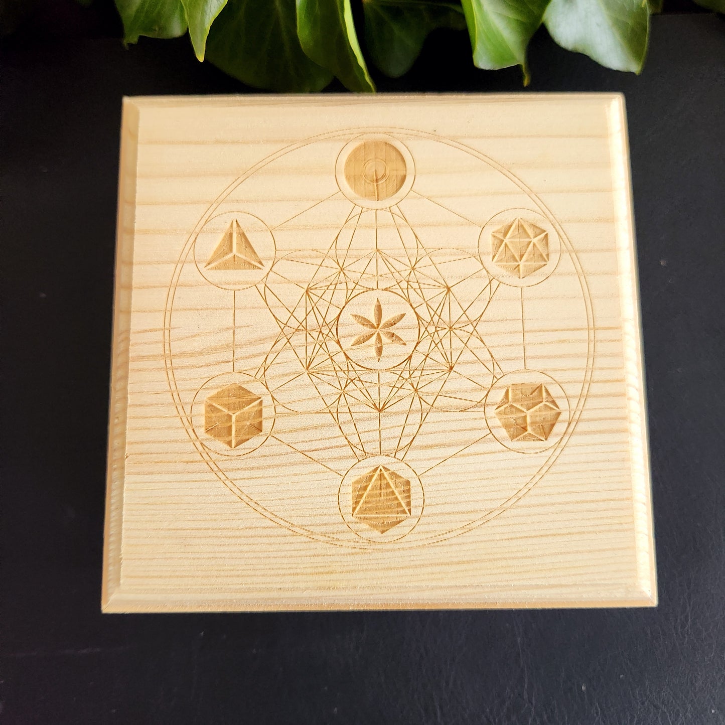 Boite en bois Métatron - Solides de Platon
