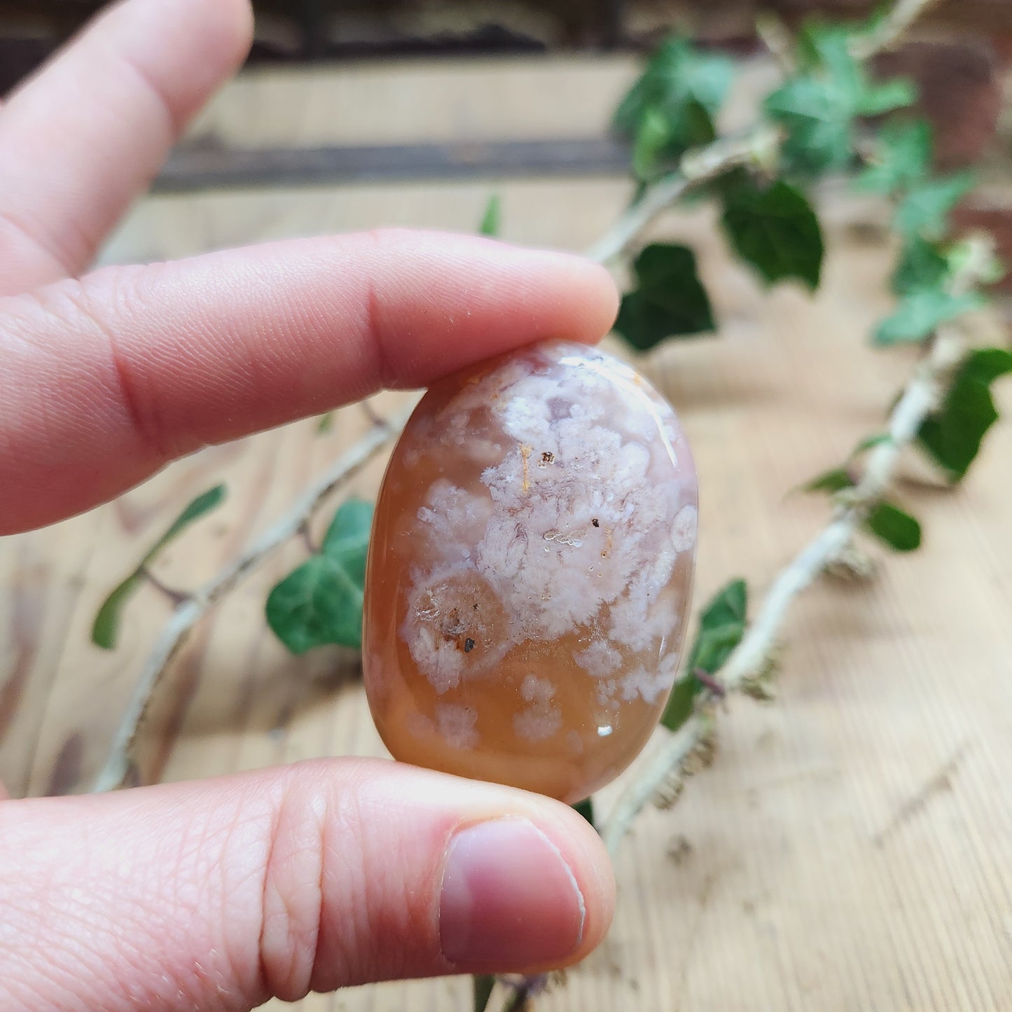 Galet en Agate Fleur - n°2