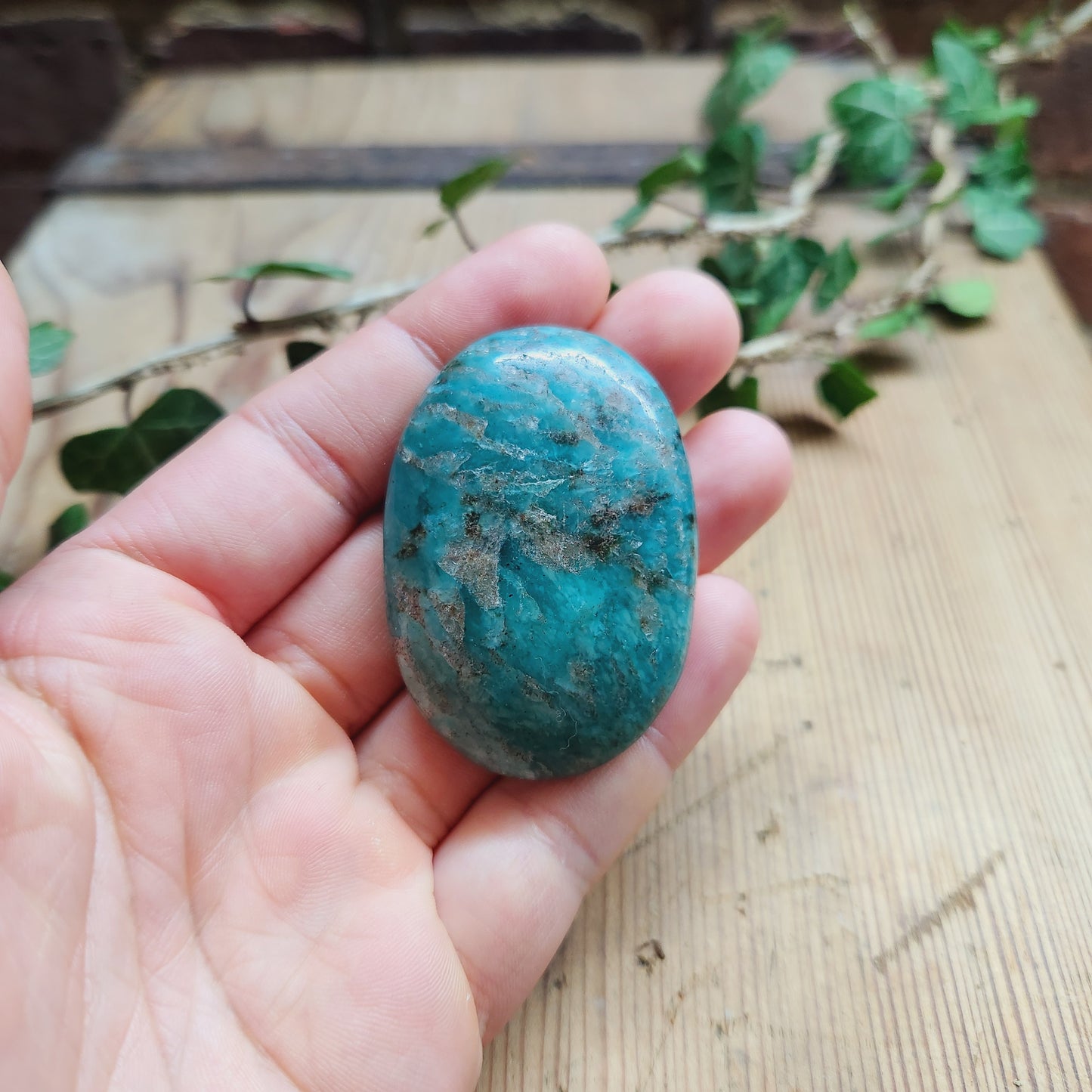 Galet en Amazonite Emeraude - n°1
