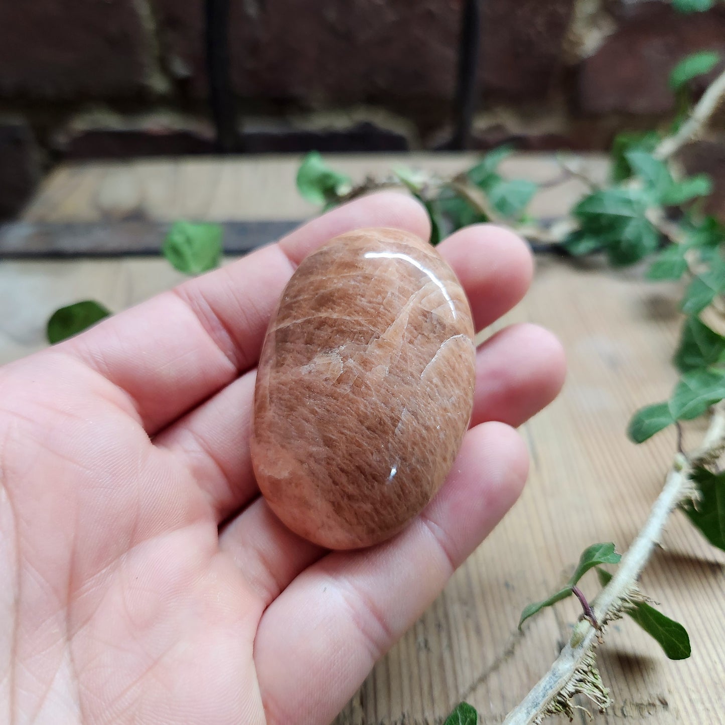 Galet en Amazonite Pêche - n°2