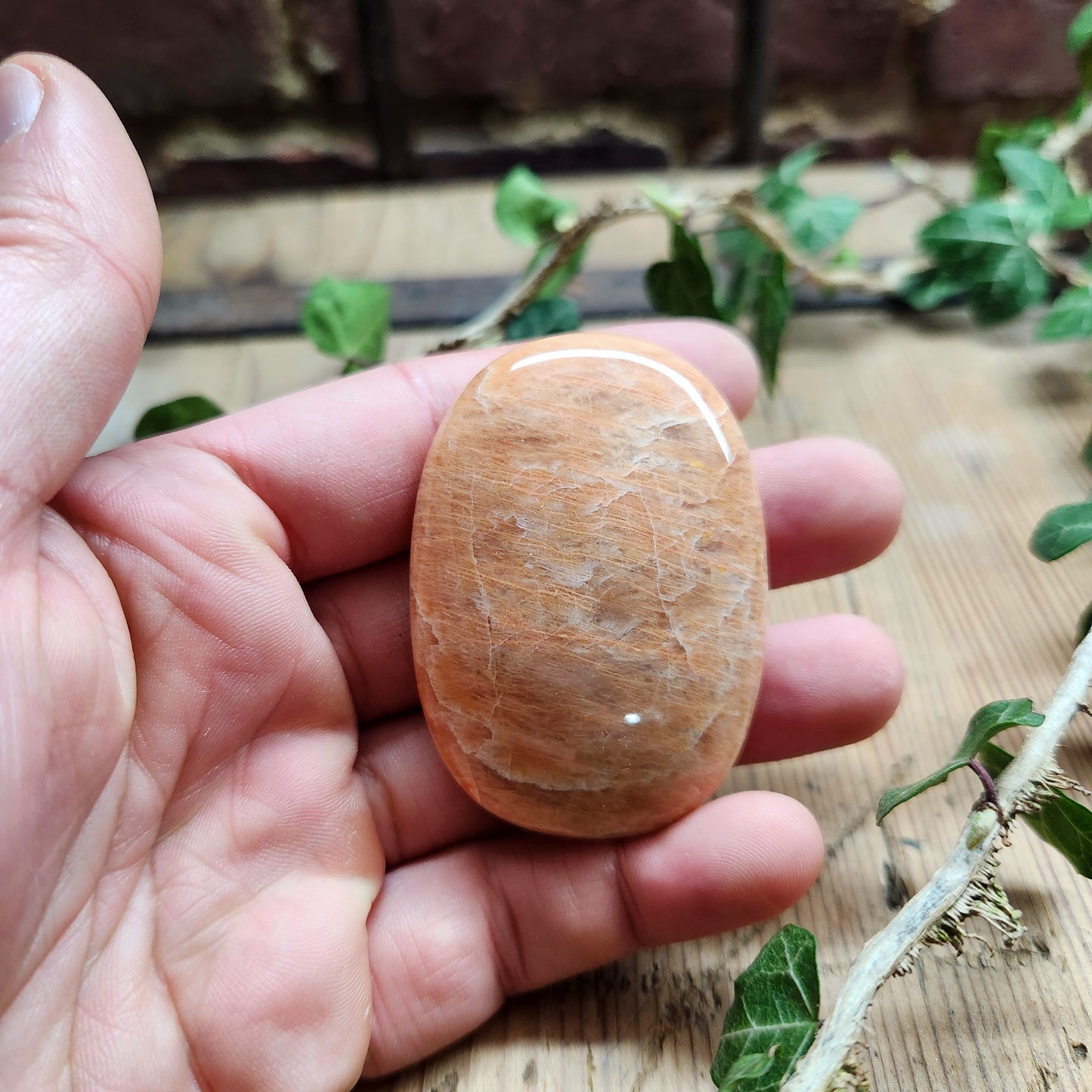 Galet en Amazonite Pêche - n°3