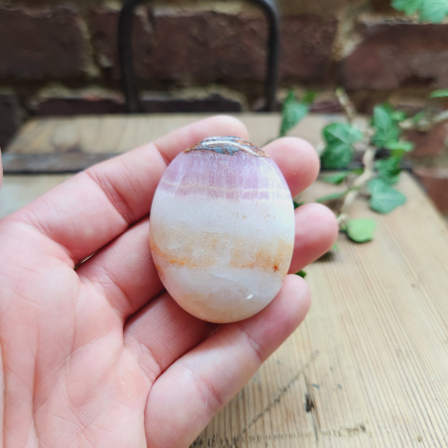 Galet en Aragonite Rose - n°1