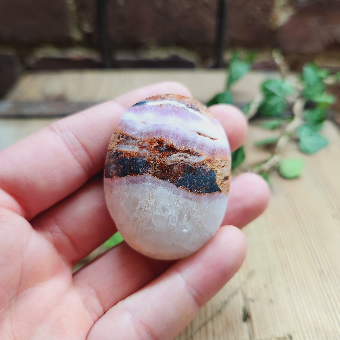 Galet en Aragonite Rose - n°2