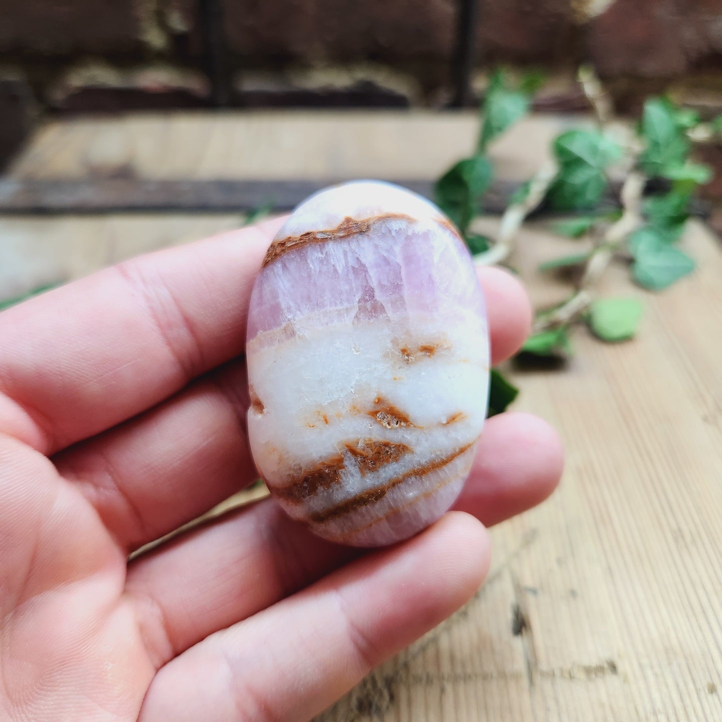 Galet en Aragonite Rose - n°3