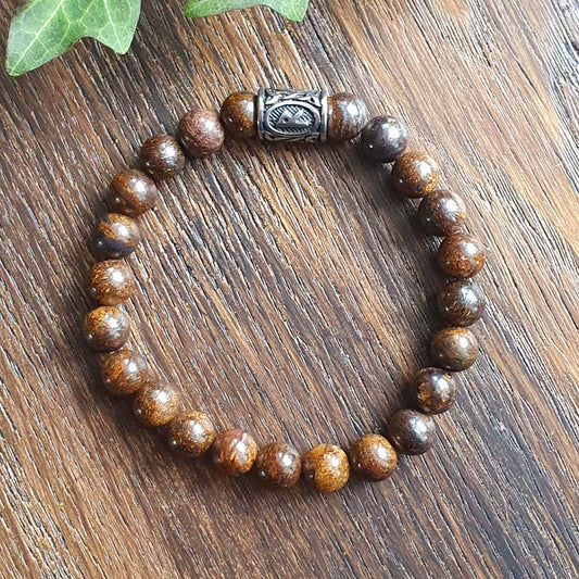 Bracelet en Bronzite - 8mm