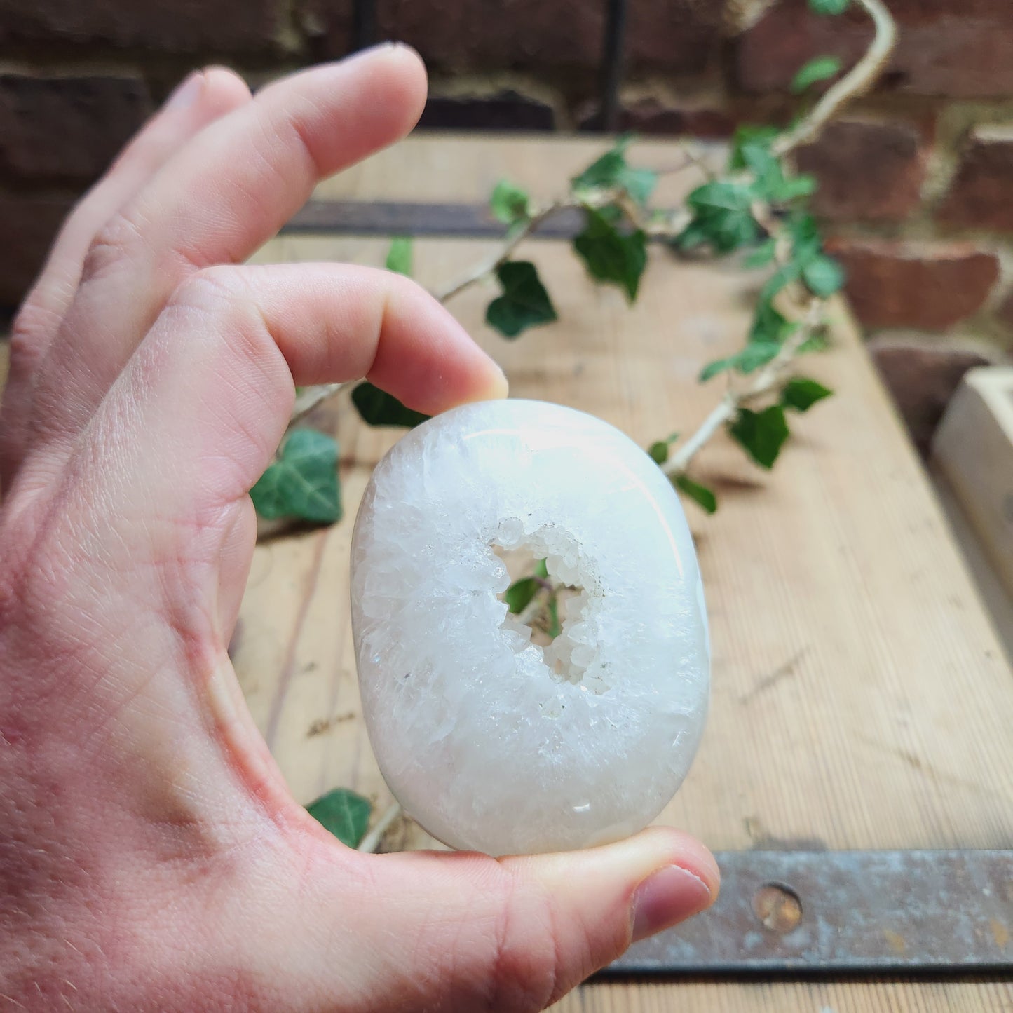 Galet géode en Agate - n°3