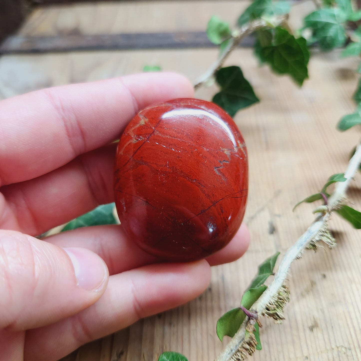 Galet en Jaspe Rouge - n°3