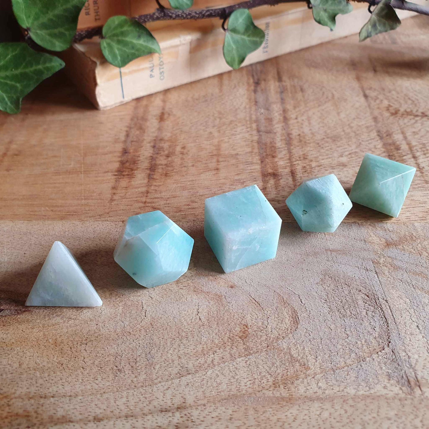 Solides de Platon en Amazonite