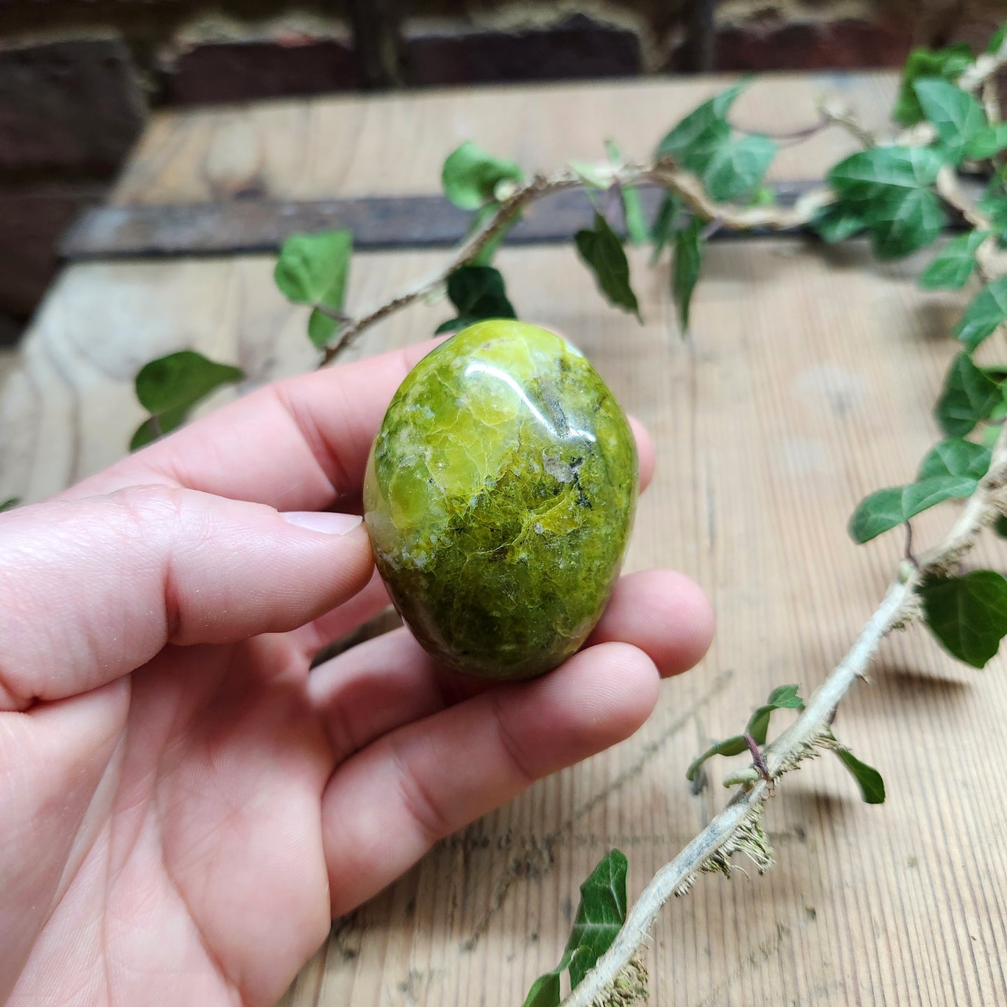 Galet en Opale Verte - n°1