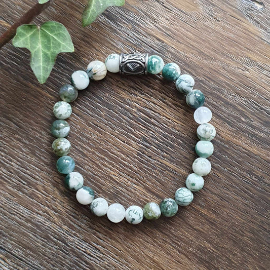Bracelet en Agate arbre - 8mm