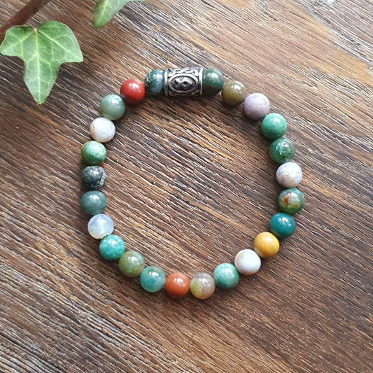 Bracelet en Agate Indienne - 8mm