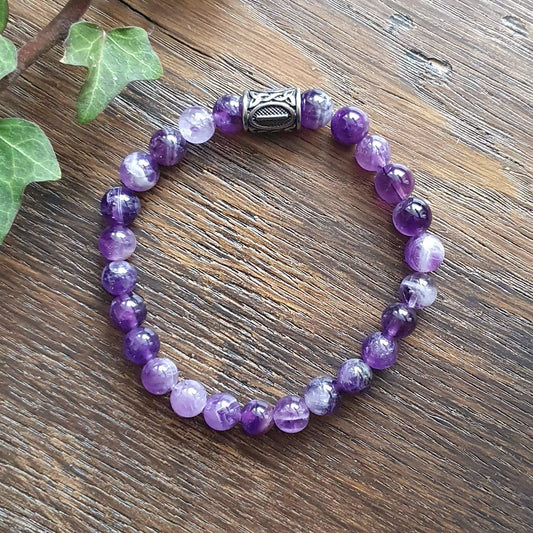 Bracelet en Améthyste - 8mm