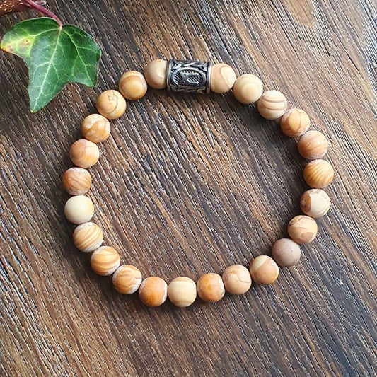 Bracelet en Bois fossilisé - 8mm