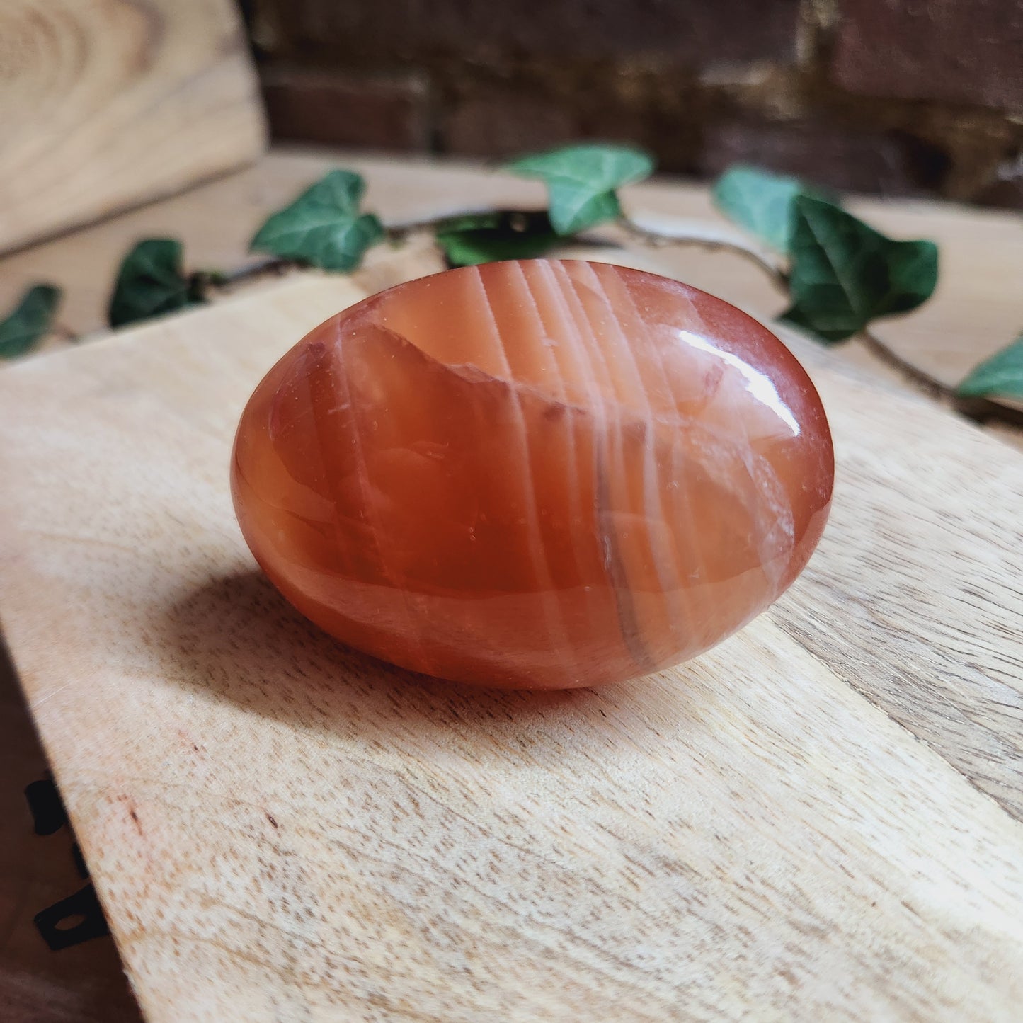Galet en Calcite Miel - n°1