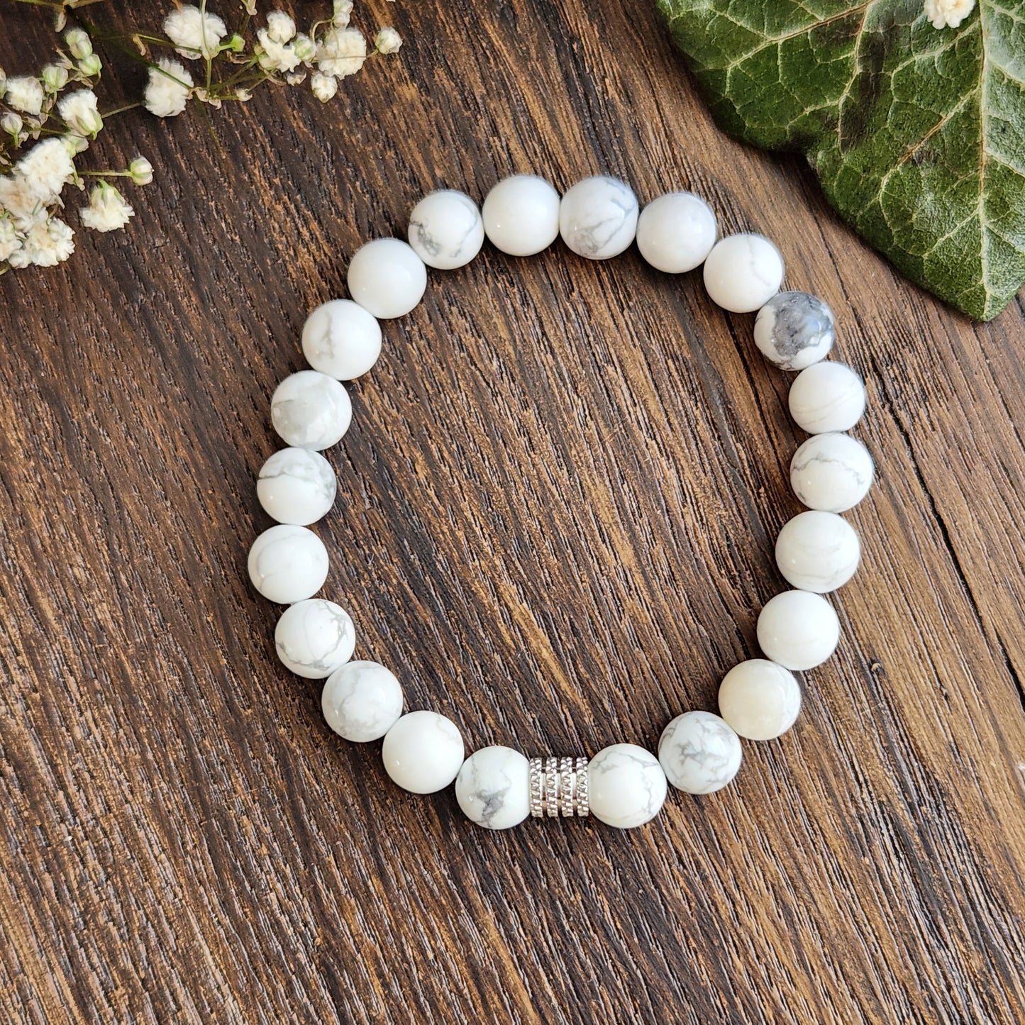 Bracelet en Howlite - 8mm