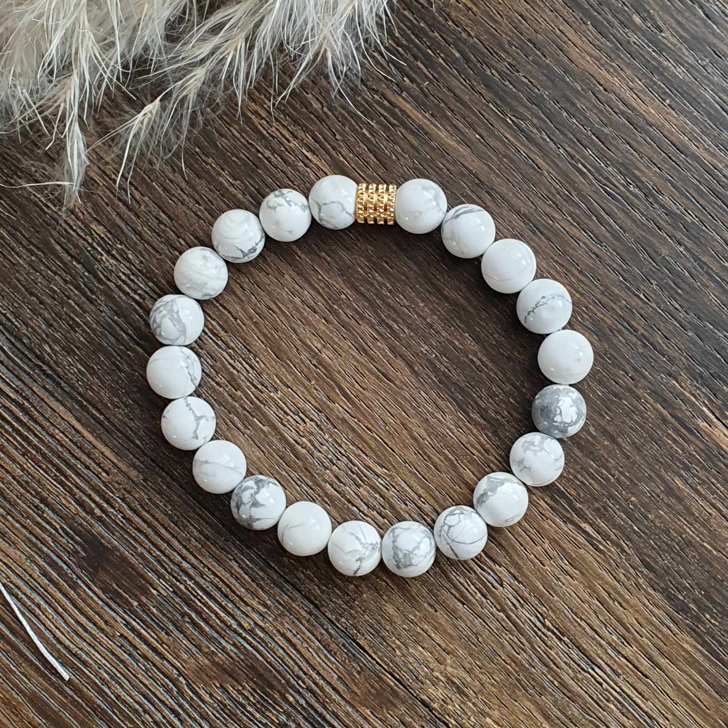 Bracelet en Howlite - 8mm