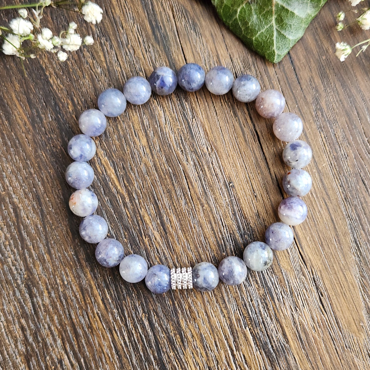 Bracelet en Iolite - 8mm