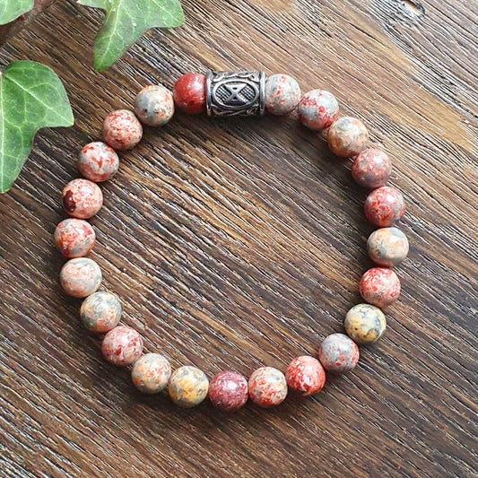 Bracelet en Jaspe Léopard - 8mm