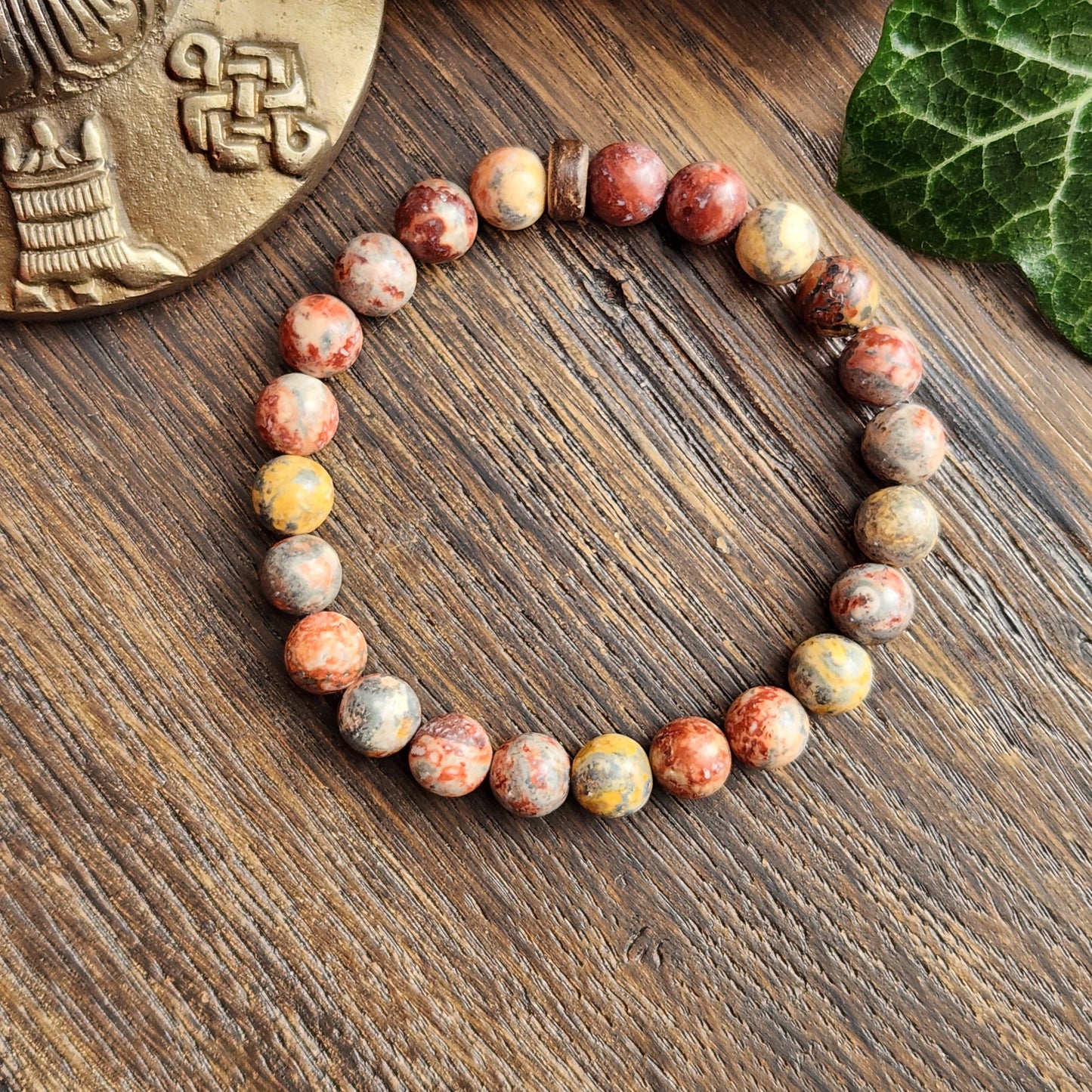 Bracelet en Jaspe Léopard - 8mm