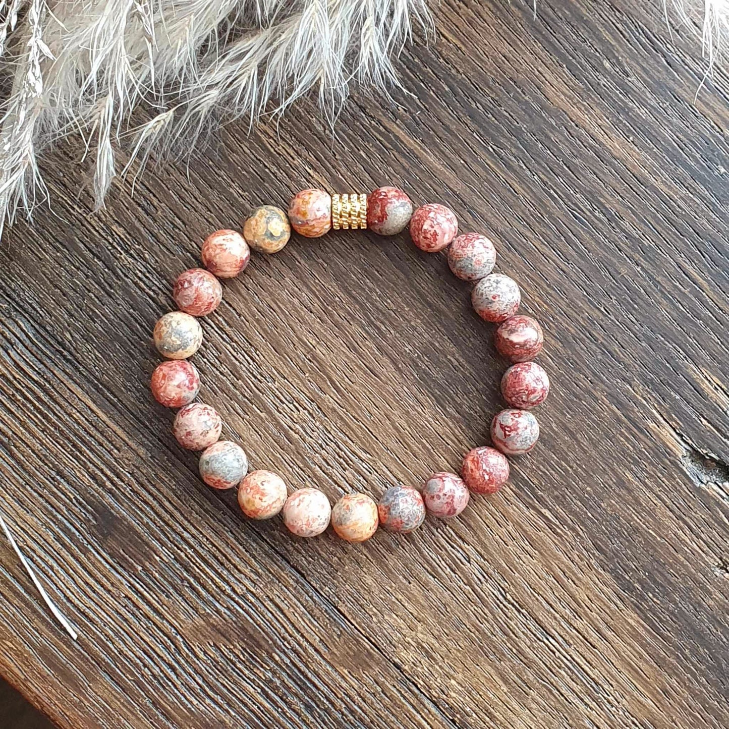 Bracelet en Jaspe Léopard - 8mm