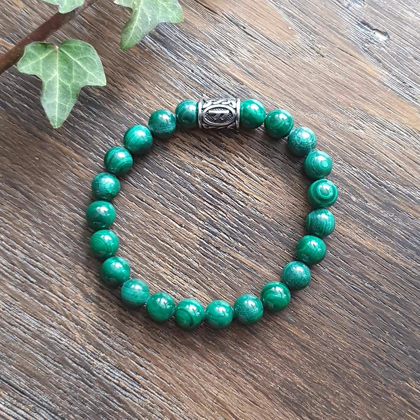 Bracelet en Malachite - 8mm