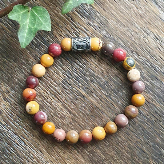 Bracelet en Jaspe Mokaïte - 8mm