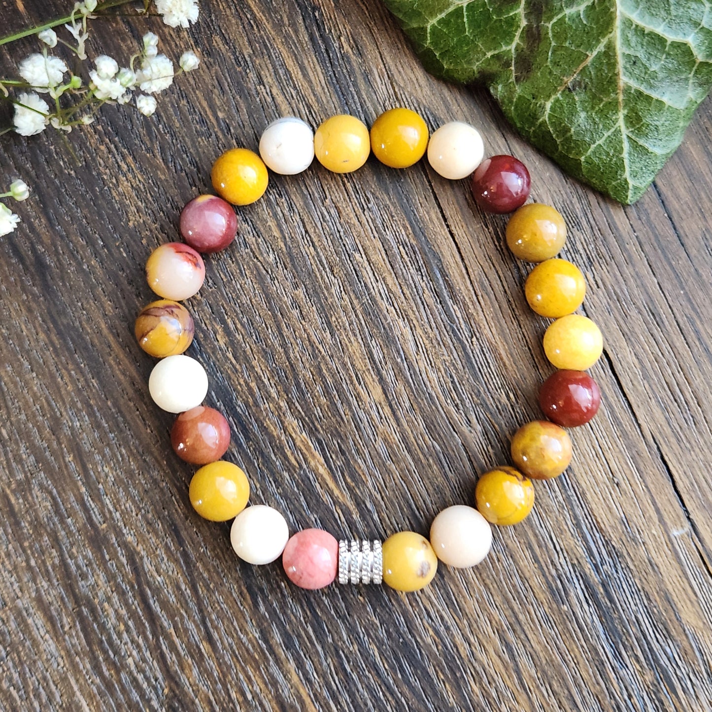 Bracelet en Jaspe Mokaïte - 8mm
