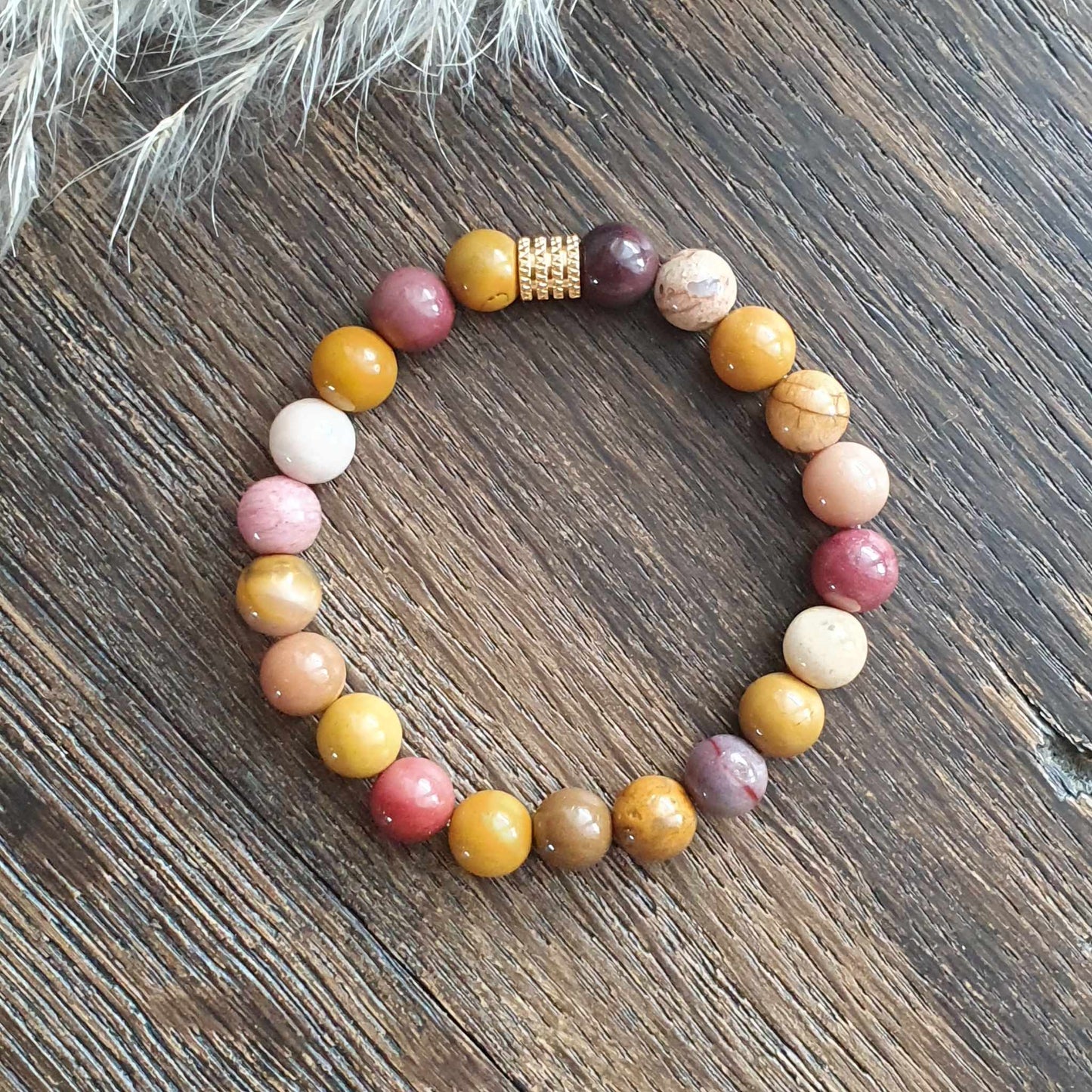 Bracelet en Jaspe Mokaïte - 8mm