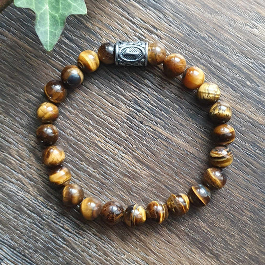 Bracelet en Œil de Tigre - 8mm