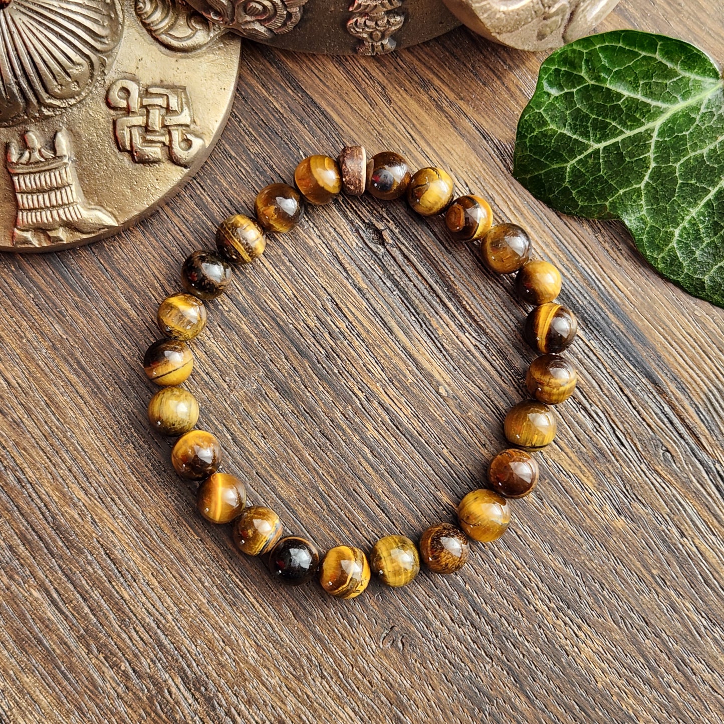 Bracelet en Œil de Tigre - 8mm