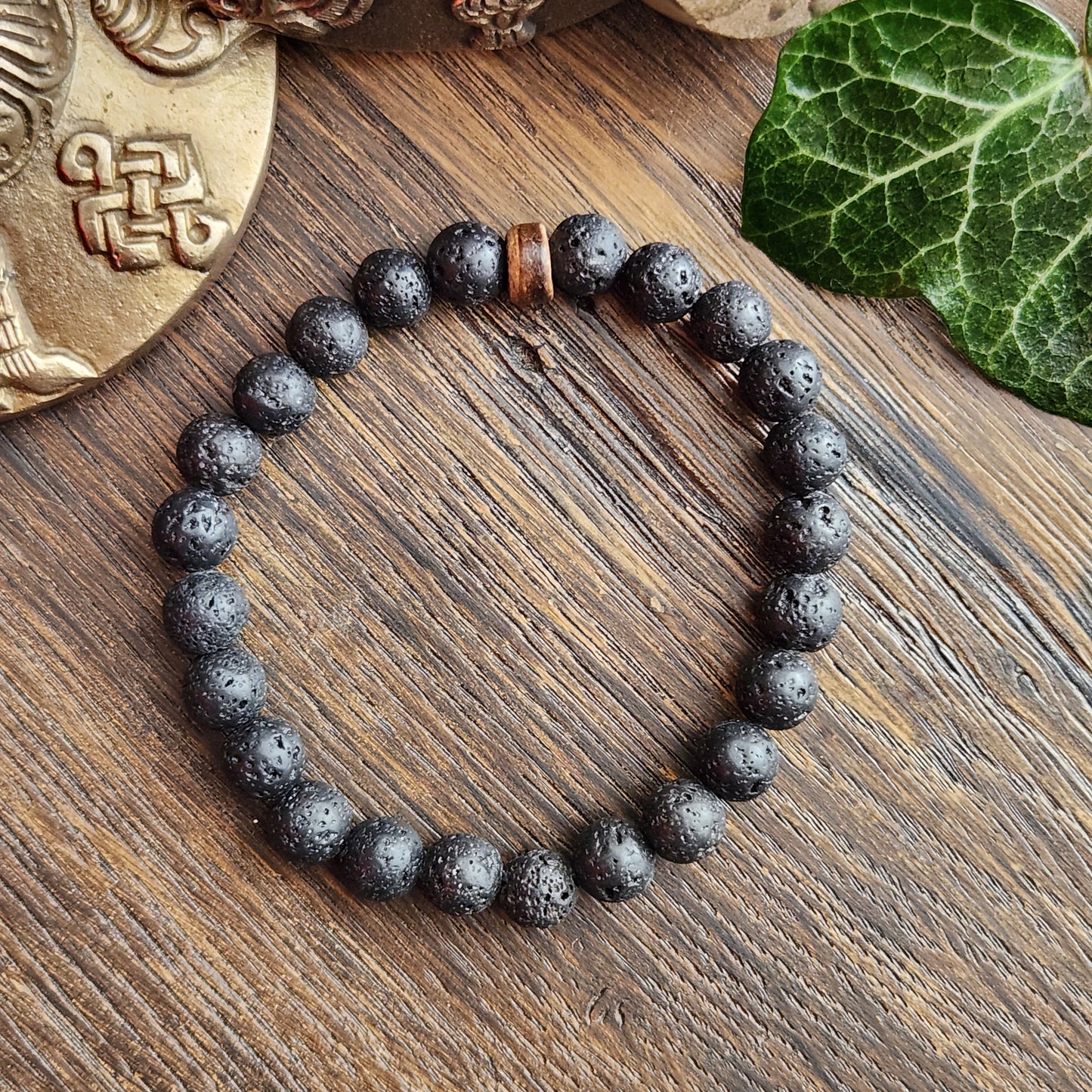 Bracelet en Pierre de Lave - 8mm