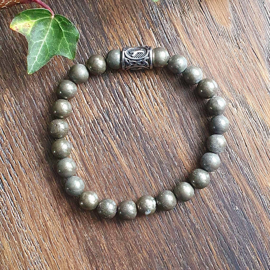 Bracelet en Pyrite - 8mm