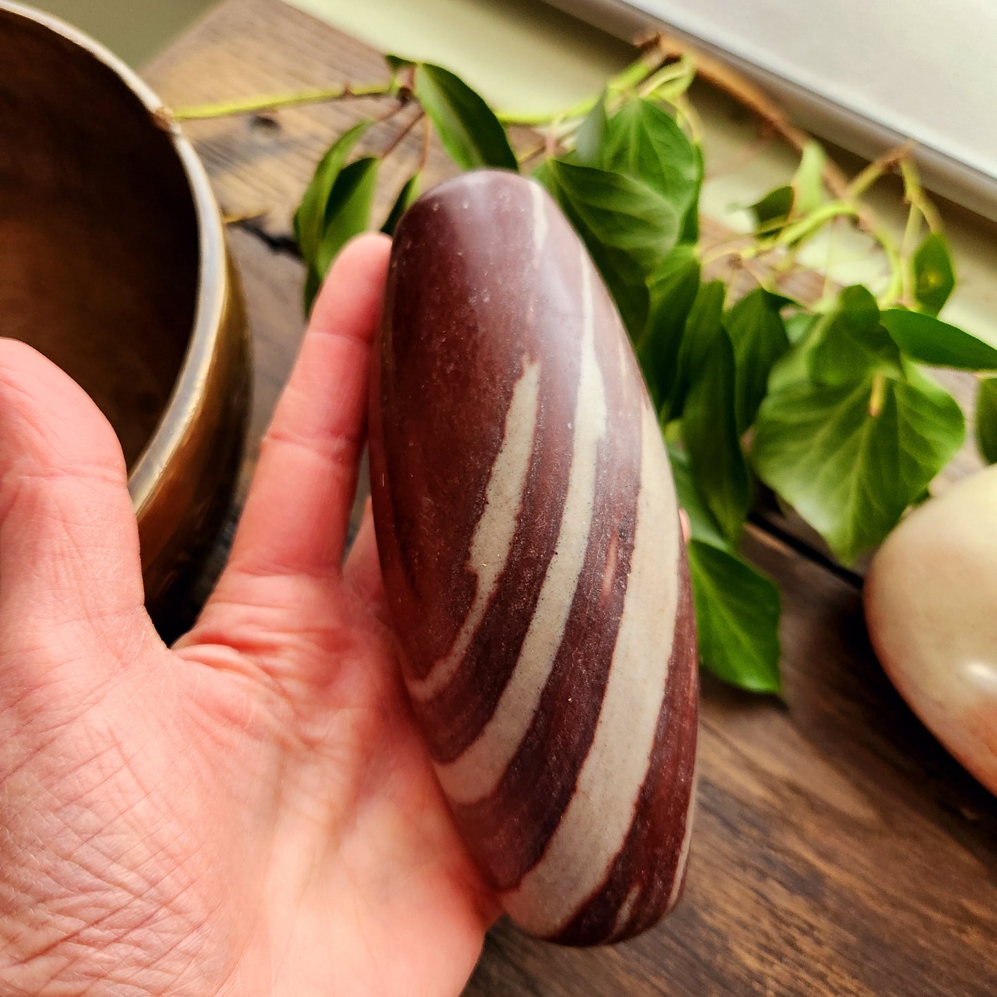 Shiva Lingam Marron - Grand - n°1