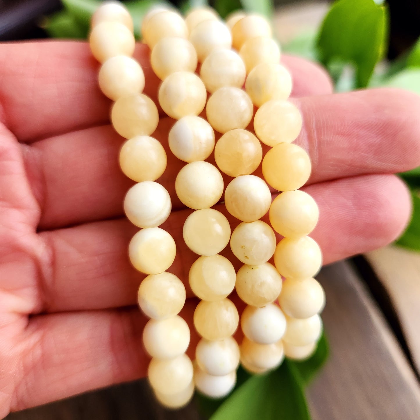 Bracelet en Calcite orange - 8mm