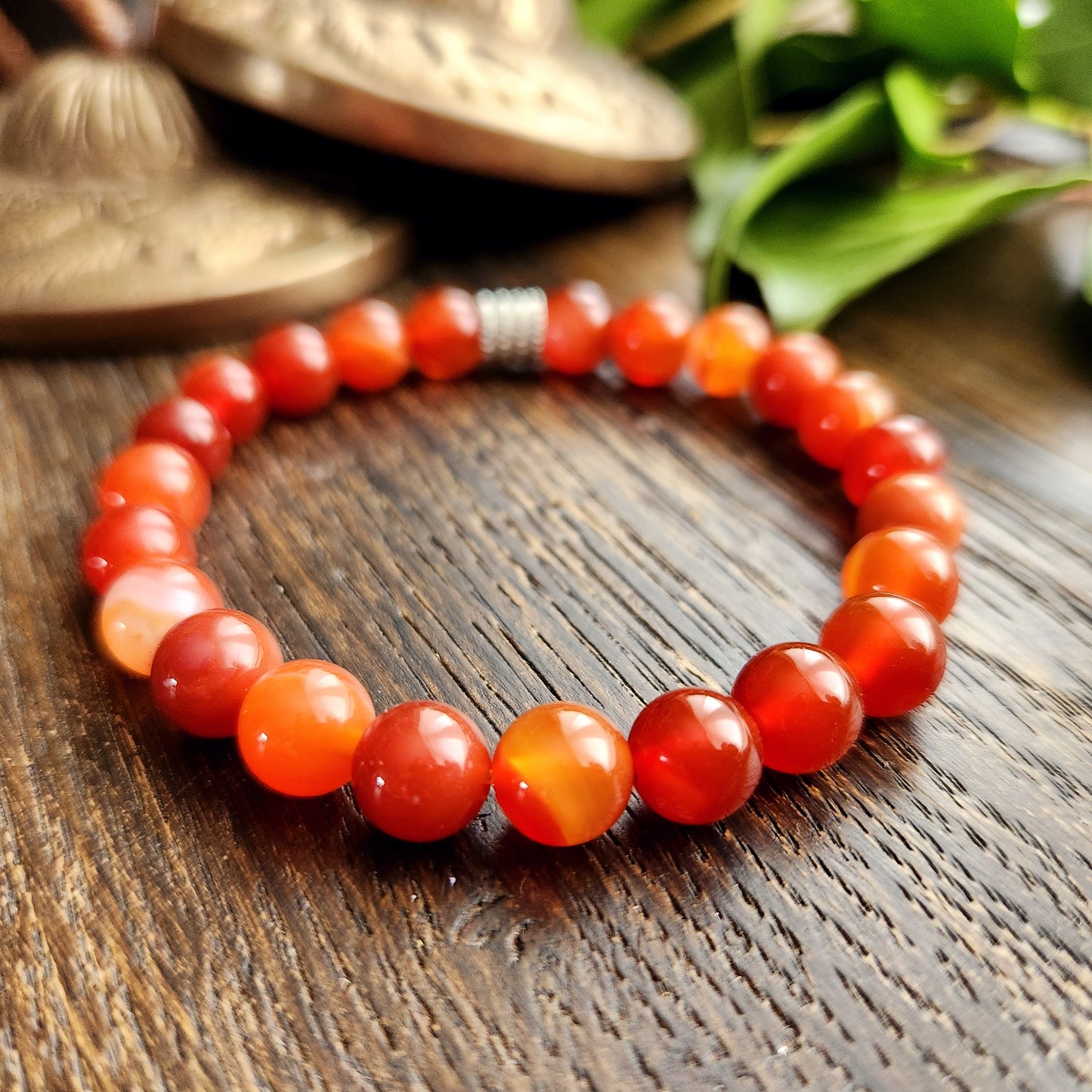 Bracelet en Cornaline - 8mm