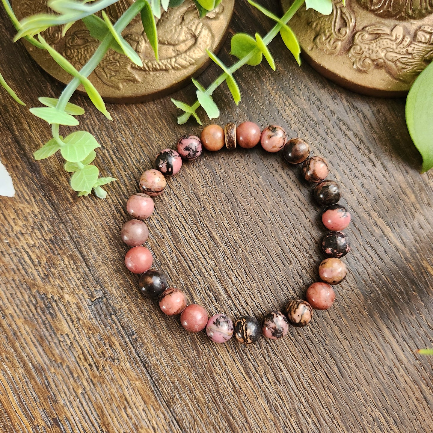 Bracelet en Rhodonite - 8mm