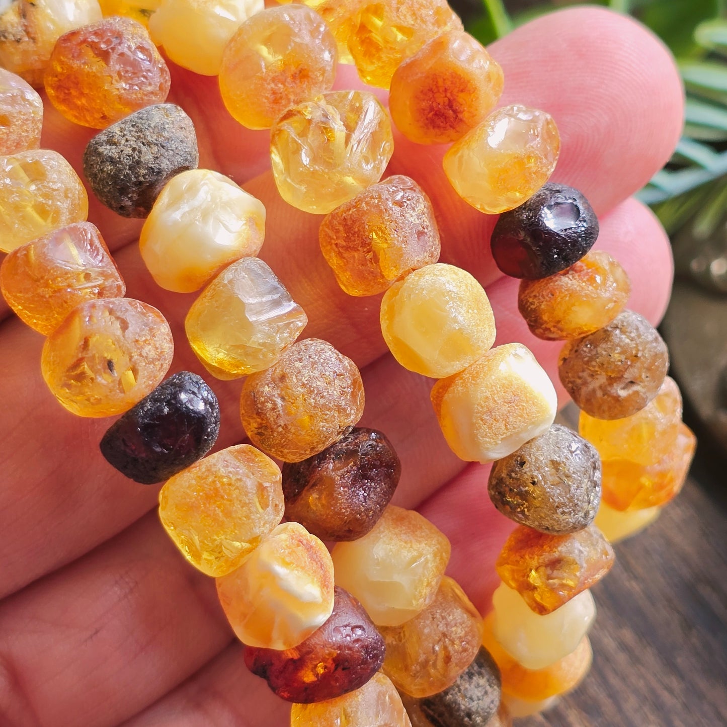 Bracelet en Ambre brut - 8mm