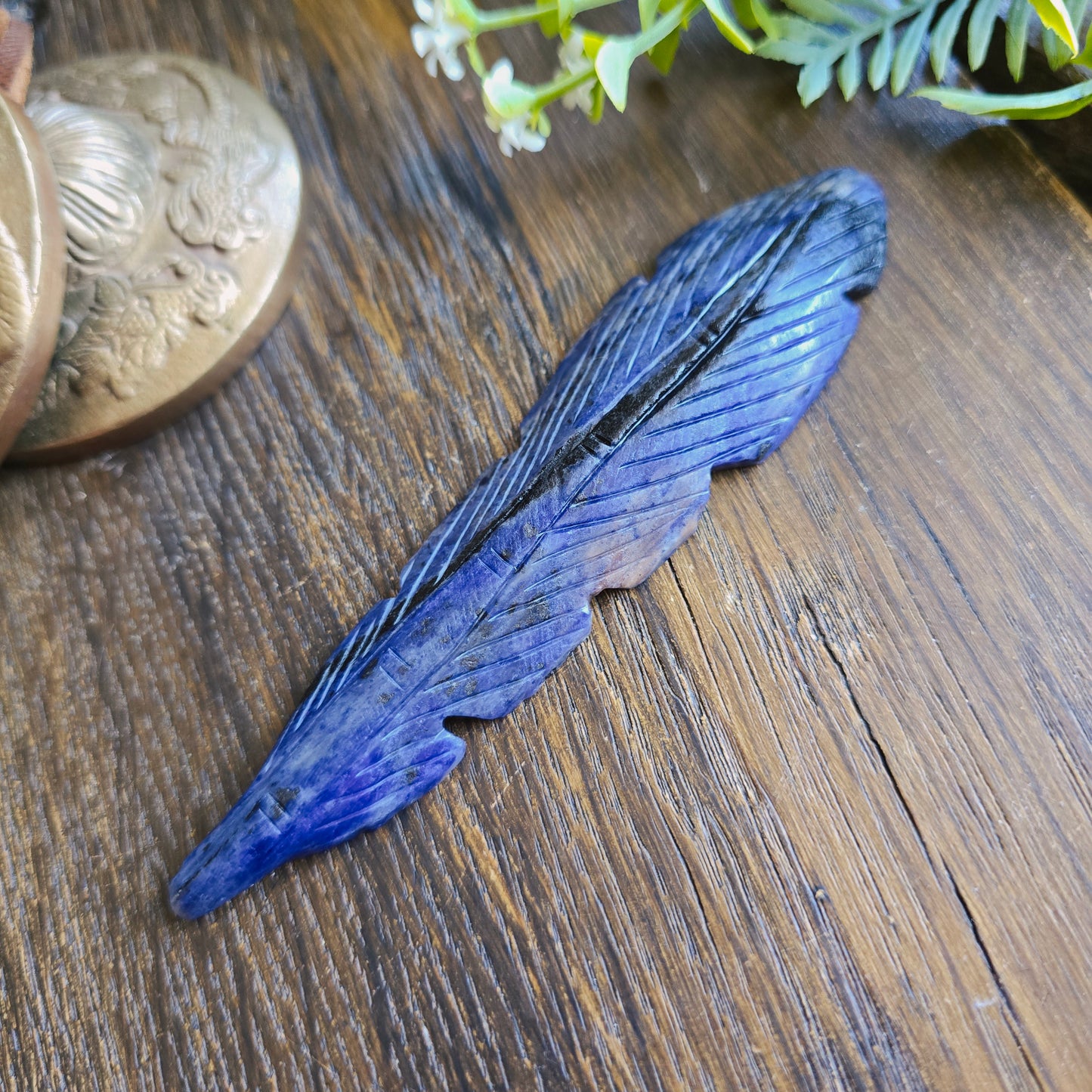 Plume en Sodalite - n°3