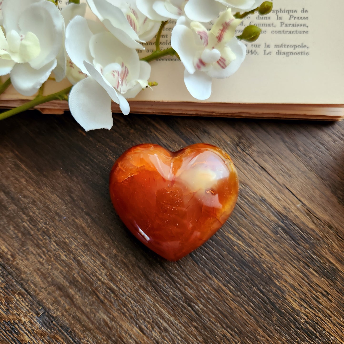 Cœur en Cornaline - n°1