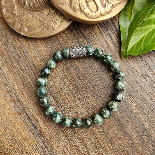 Bracelet en Séraphinite - 8mm