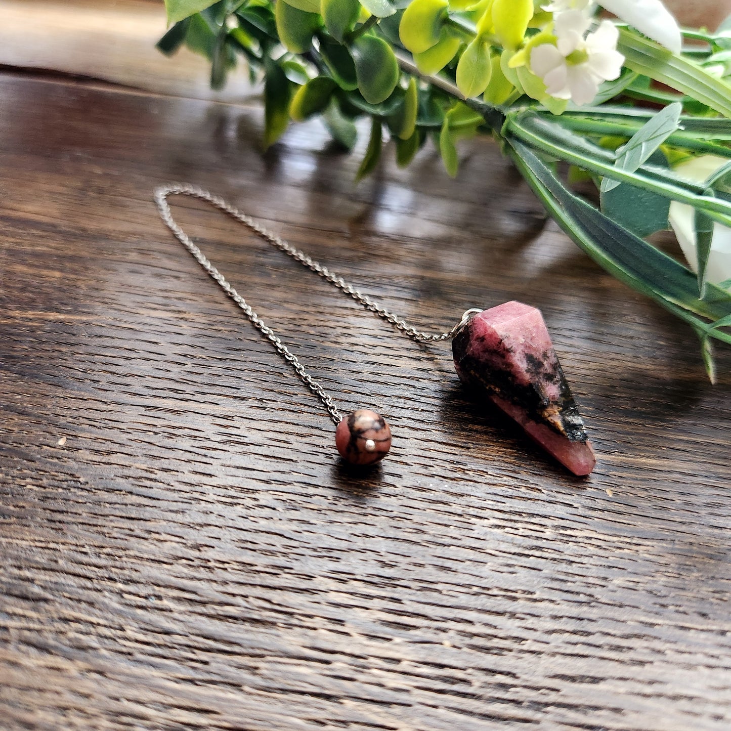 Pendule en Rhodonite