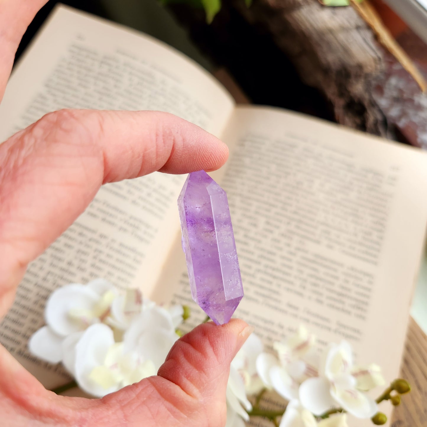 Double pointe en Améthyste - n°1