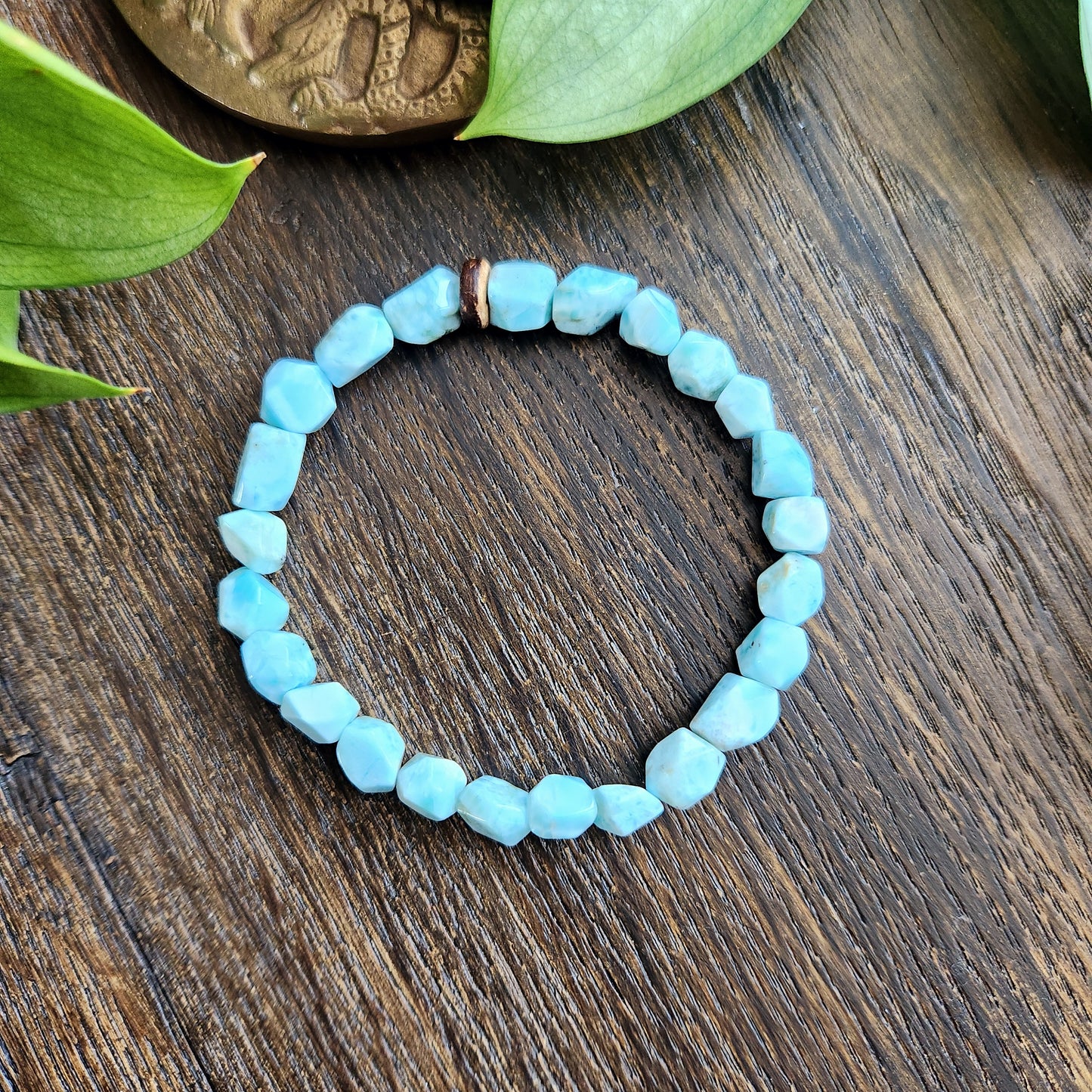 Bracelet en Larimar - prisme