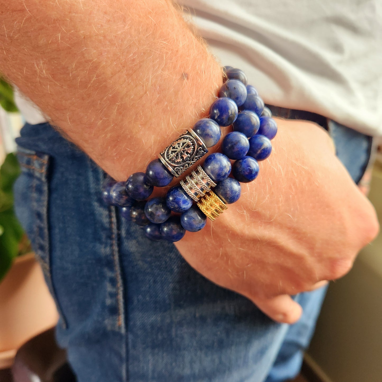 Bracelet en Sodalite - 10mm