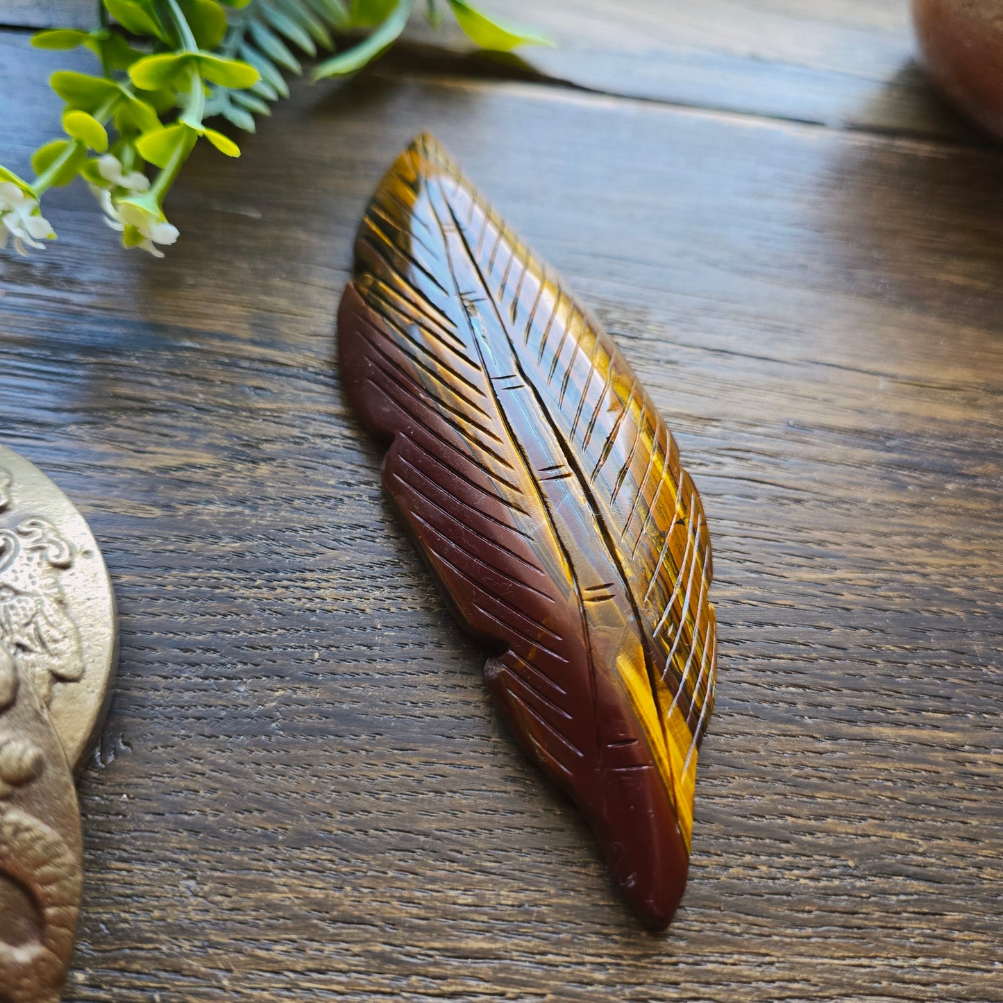 Plume en Œil de tigre - n°2