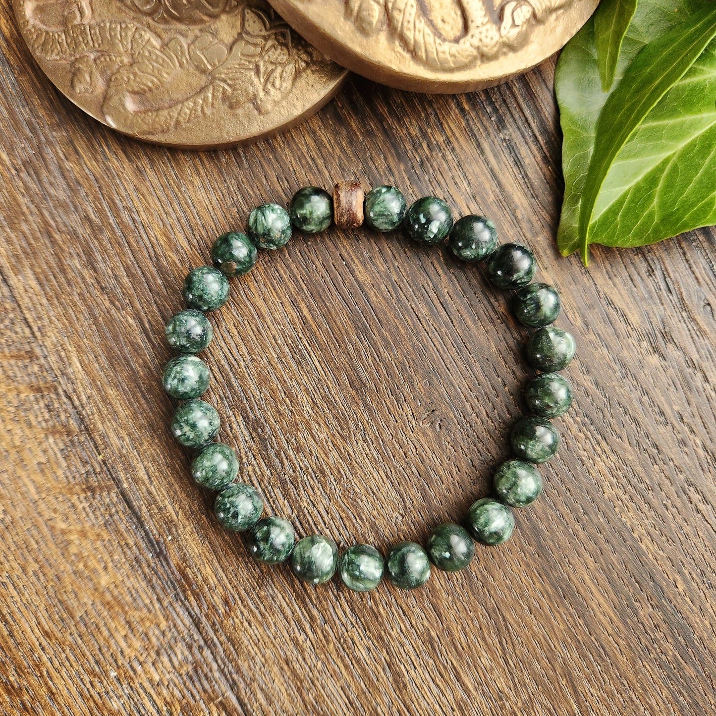 Bracelet en Séraphinite - 8mm