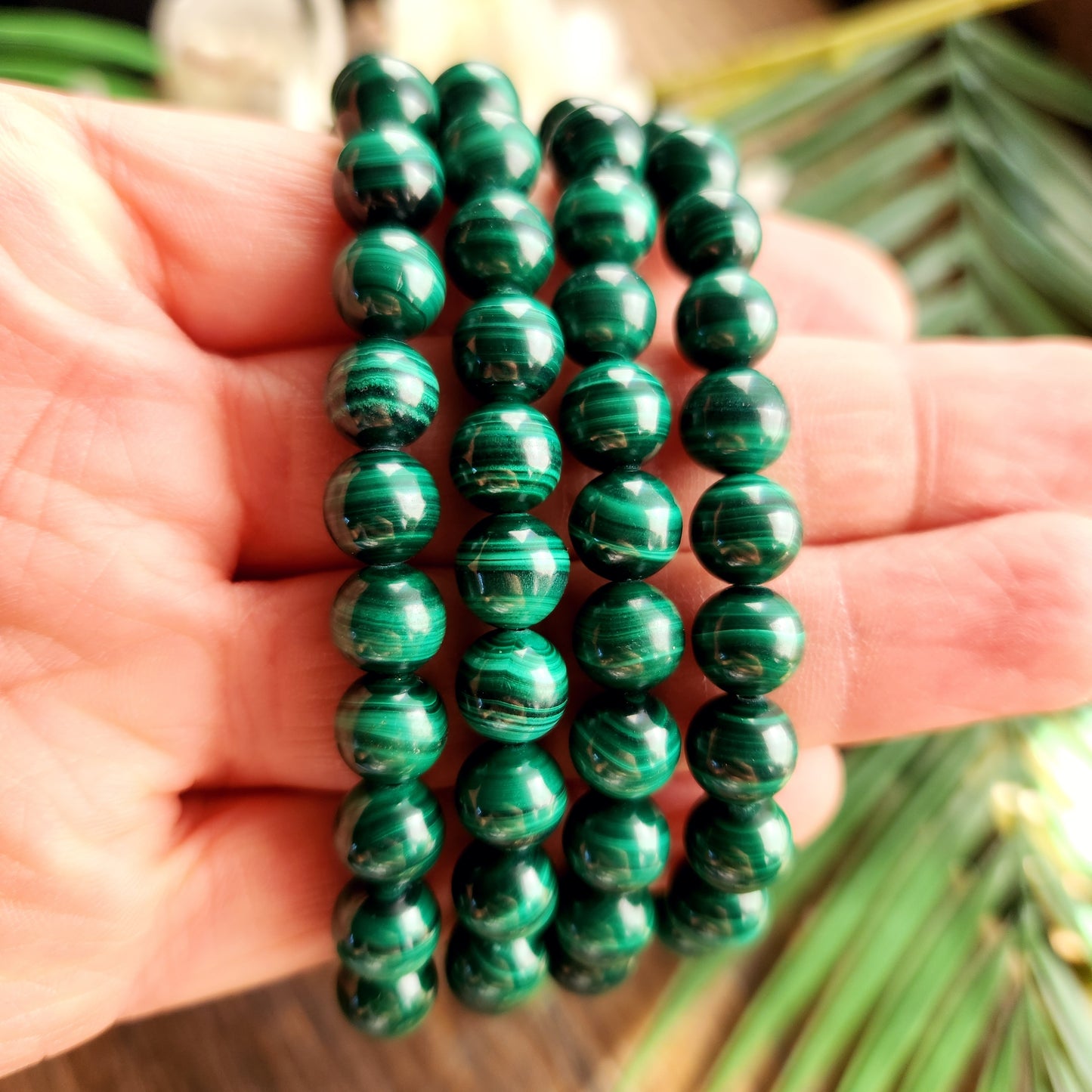 Bracelet en Malachite - 8mm